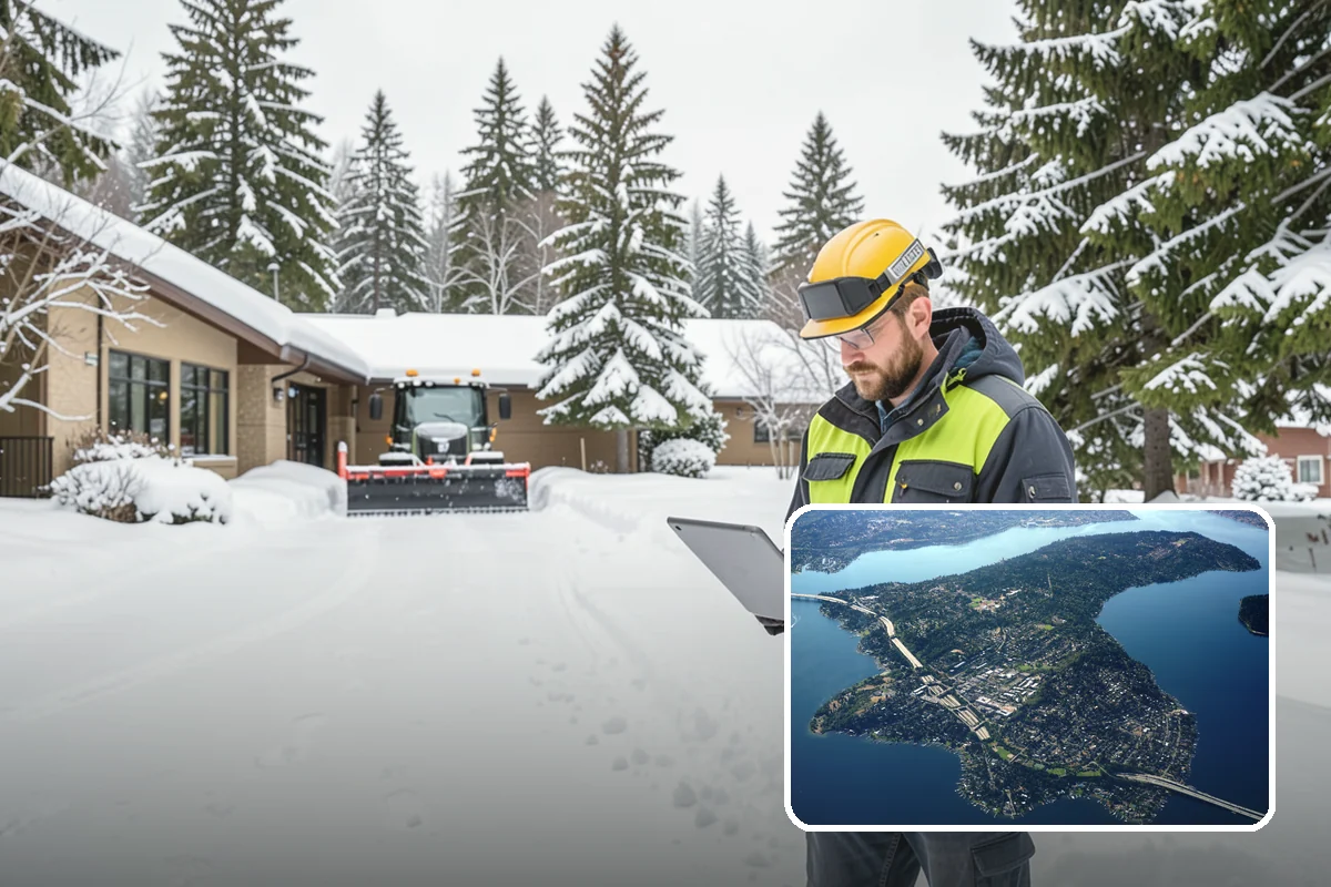 Rental Property Snow Removal in Mercer Island, King County, WA - Reduces landlord liability from slip-and-fall claims