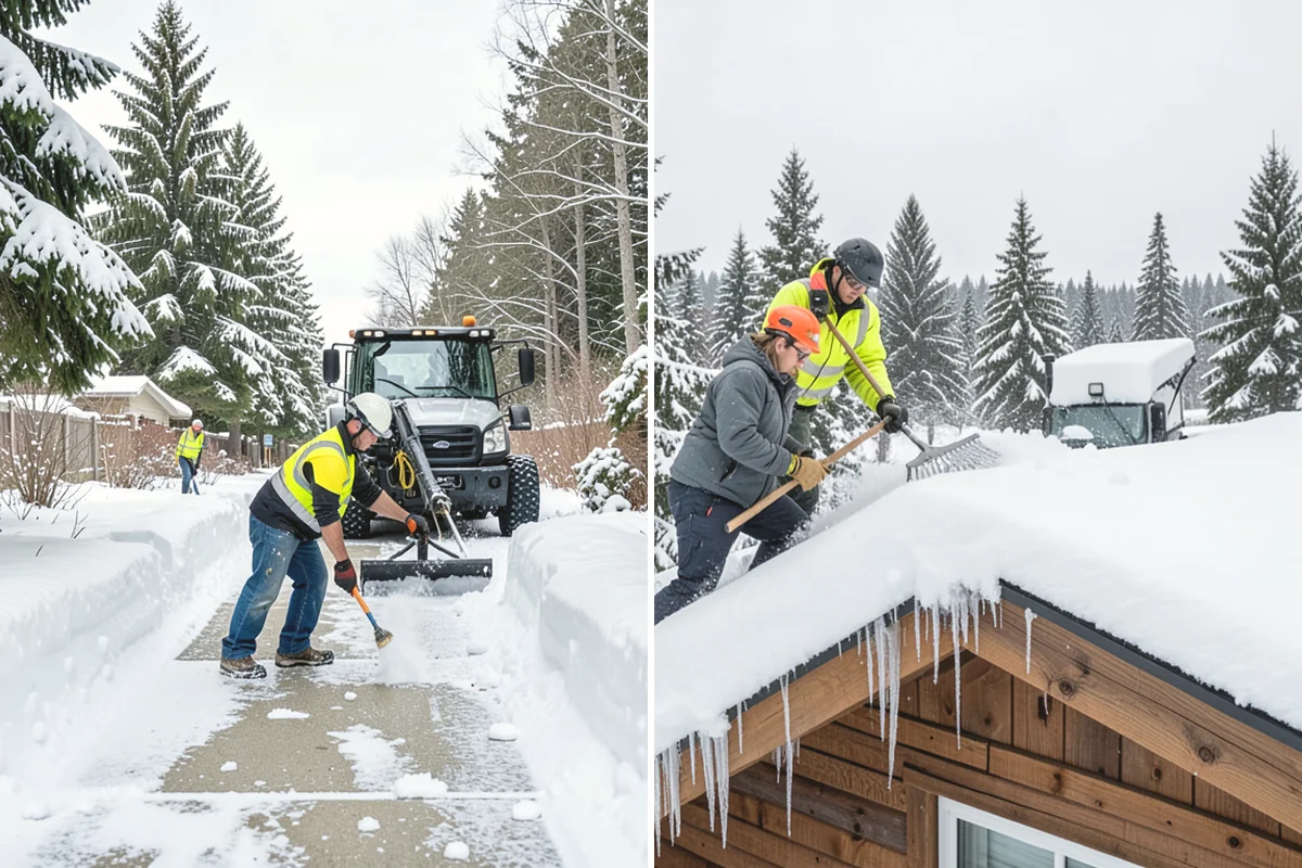 Rental Property Snow Removal in Monroe, Snohomish County, WA - We inventory the walkways, drives, and entries to service