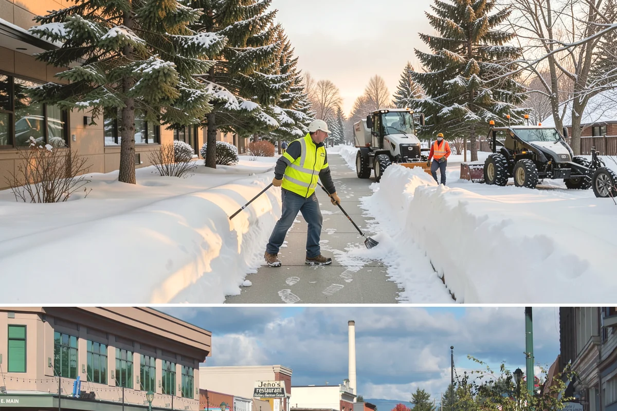 Rental Property Snow Removal in Monroe, Snohomish County, WA - Rental properties need prompt clearing with every snowfall and reliable treatment through the freeze-thaw cycles typical of our...