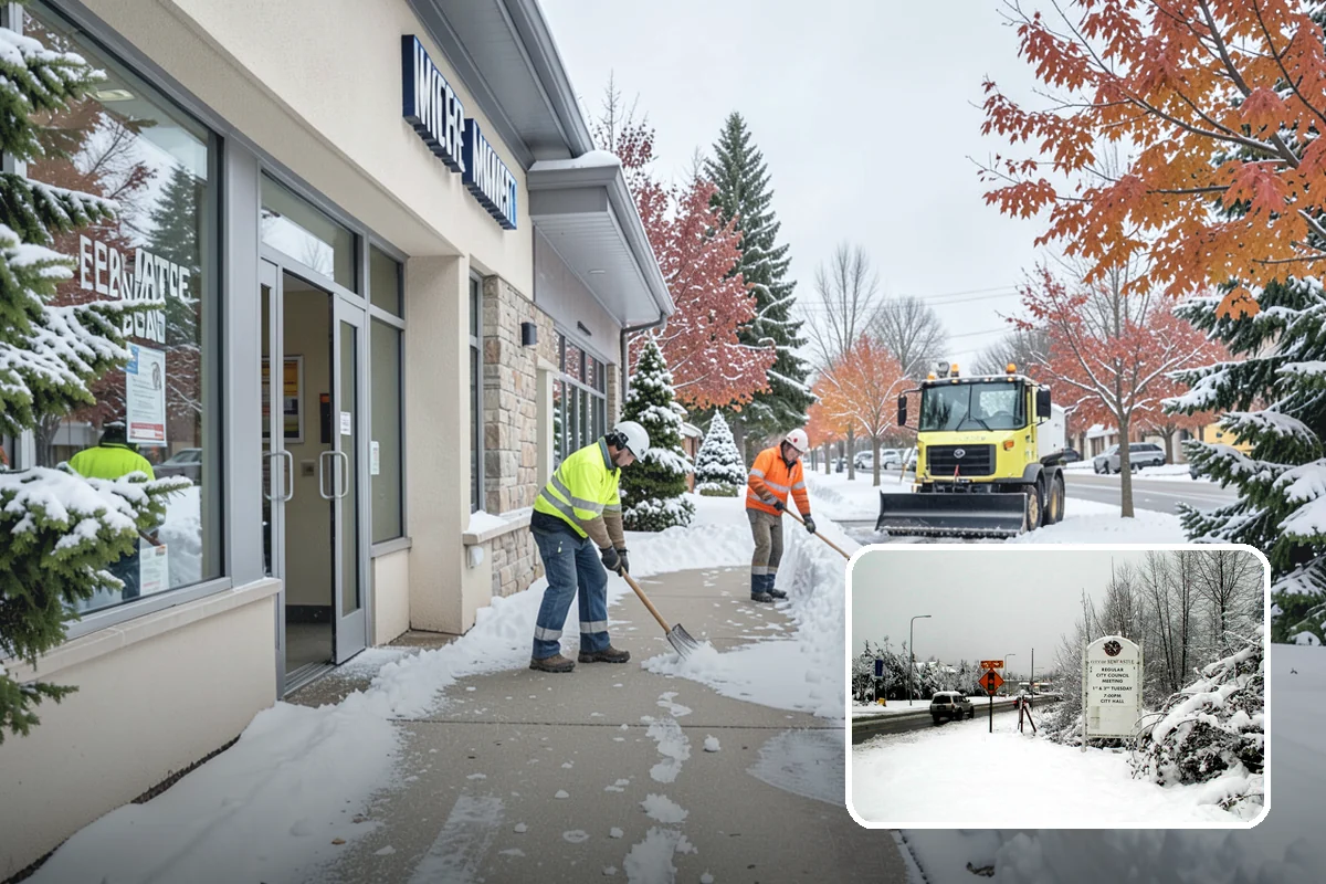 Rental Property Snow Removal in Newcastle, King County, WA - Reduces landlord liability from slip-and-fall claims