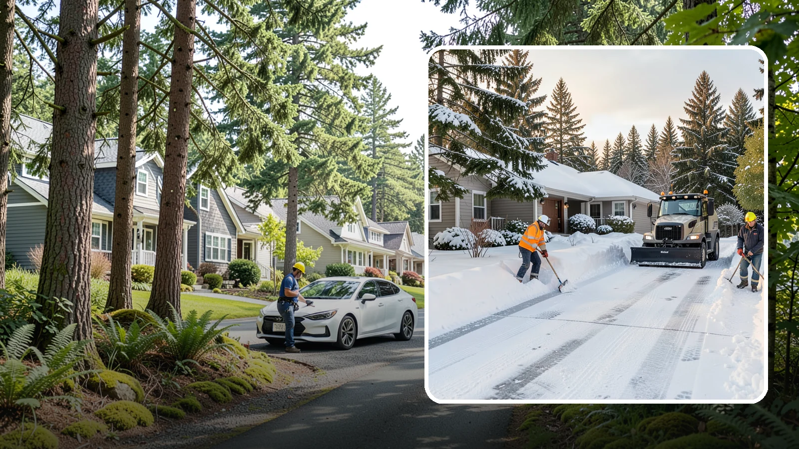 Rental Property Snow Removal in Normandy Park, King County, WA - We handle snow and ice for Western Washington rental properties so owners stay compliant and tenants stay safe.