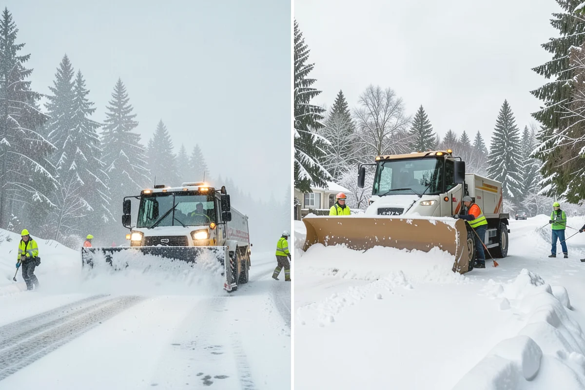 Rental Property Snow Removal in North Bend, King County, WA - We inventory the walkways, drives, and entries to service