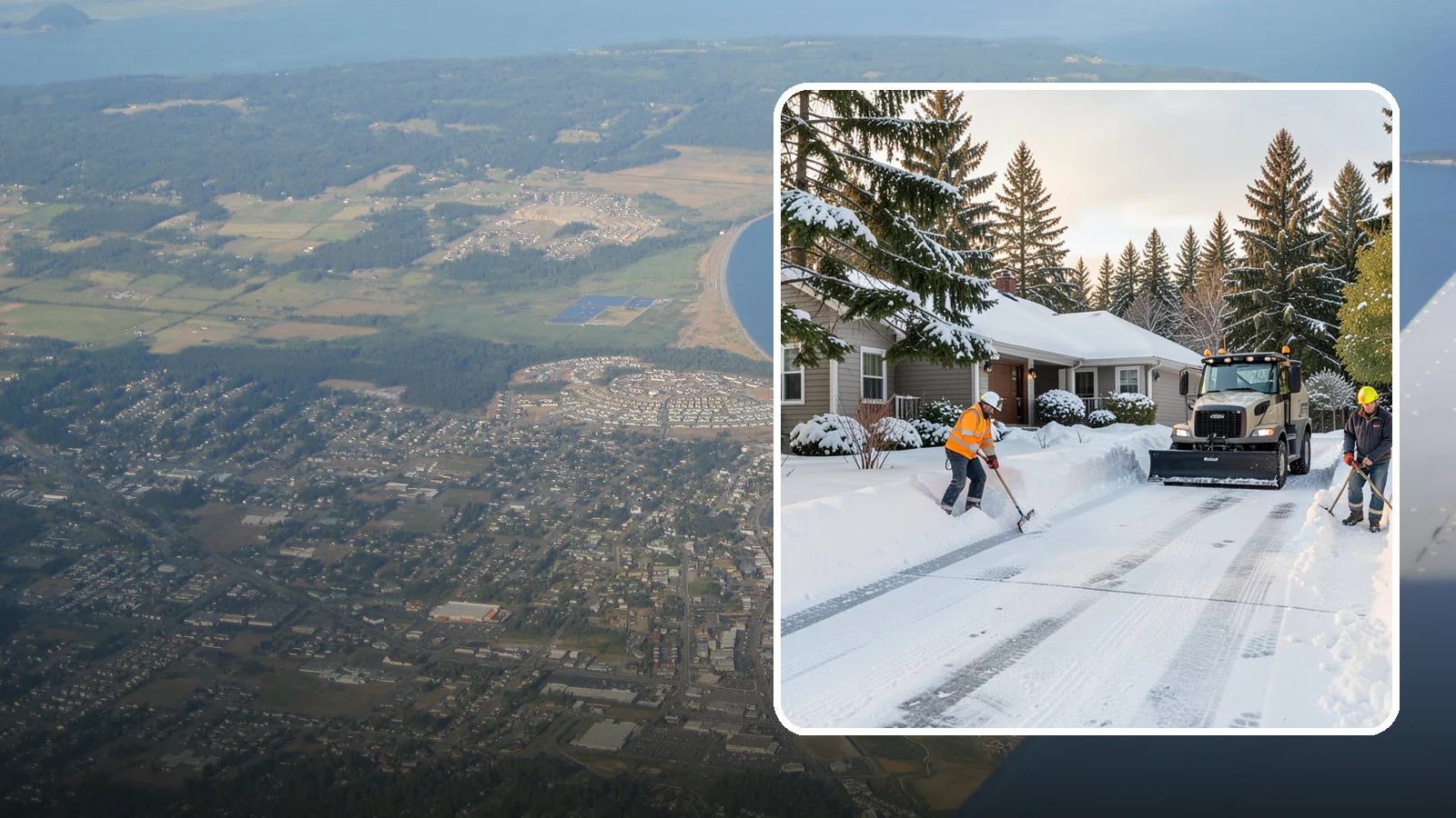 Rental Property Snow Removal in Oak Harbor, Island County, WA - We handle snow and ice for Western Washington rental properties so owners stay compliant and tenants stay safe.