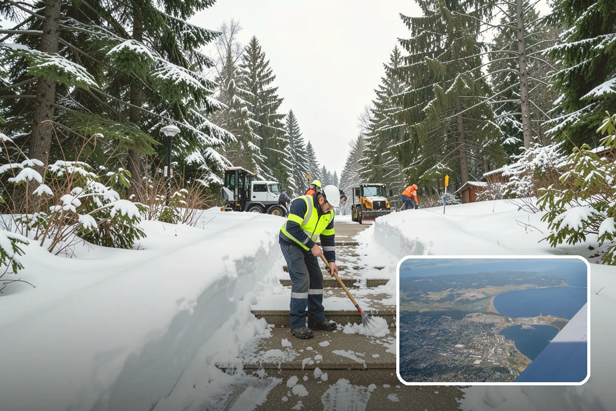Rental Property Snow Removal in Oak Harbor, Island County, WA - Reduces landlord liability from slip-and-fall claims