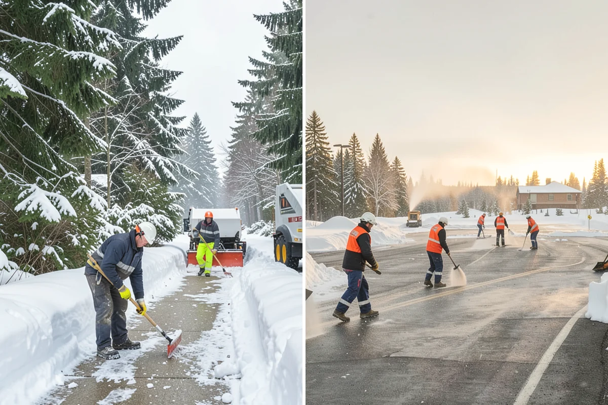 Rental Property Snow Removal in Oak Harbor, Island County, WA - We inventory the walkways, drives, and entries to service