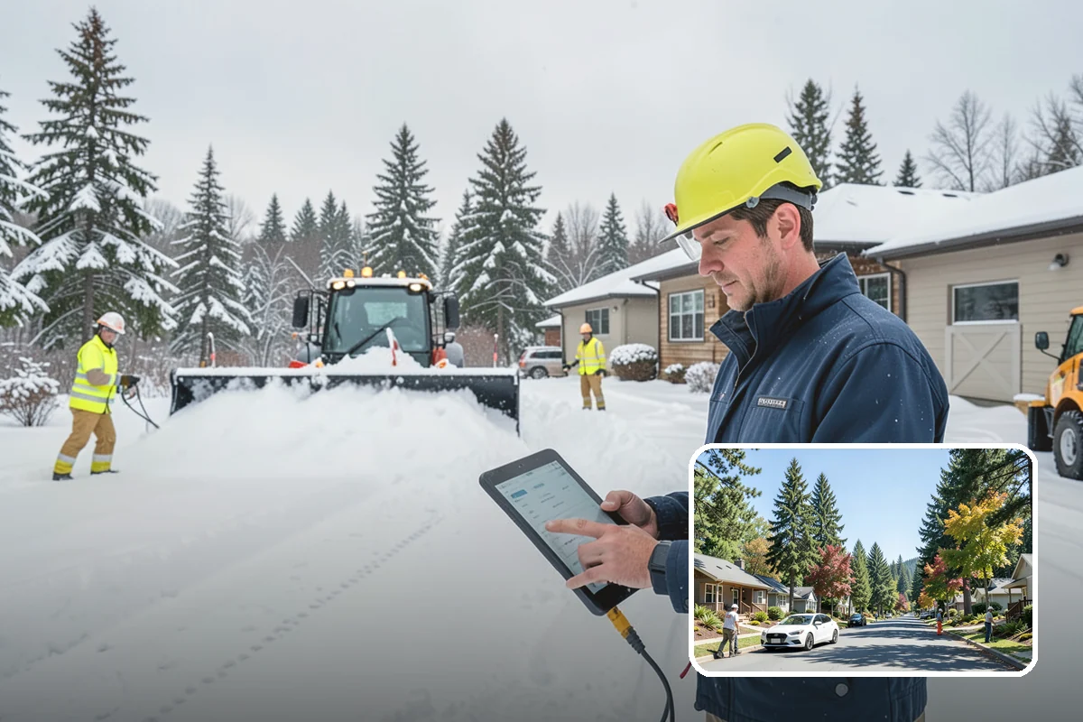 Rental Property Snow Removal in Orting, Pierce County, WA - Reduces landlord liability from slip-and-fall claims