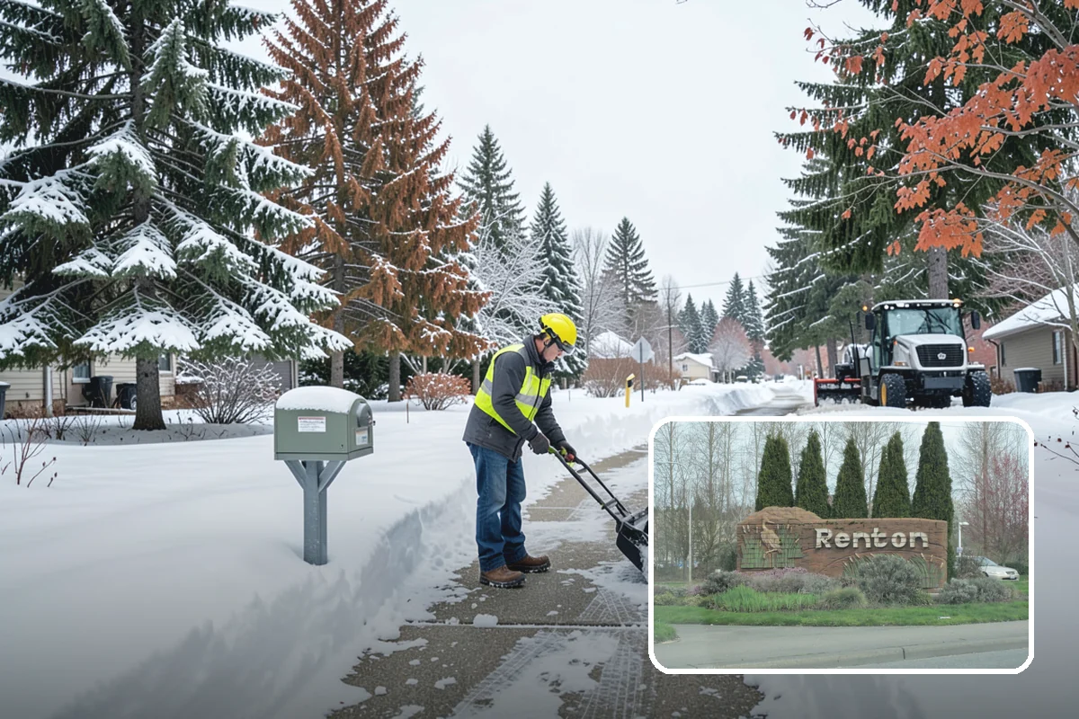 Rental Property Snow Removal in Renton, King County, WA - Reduces landlord liability from slip-and-fall claims