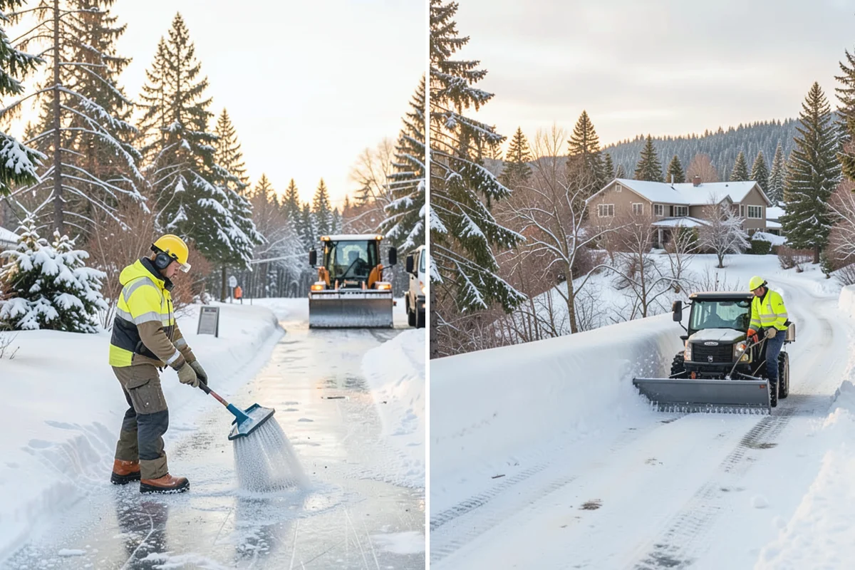 Rental Property Snow Removal in Roy, Pierce County, WA - We inventory the walkways, drives, and entries to service