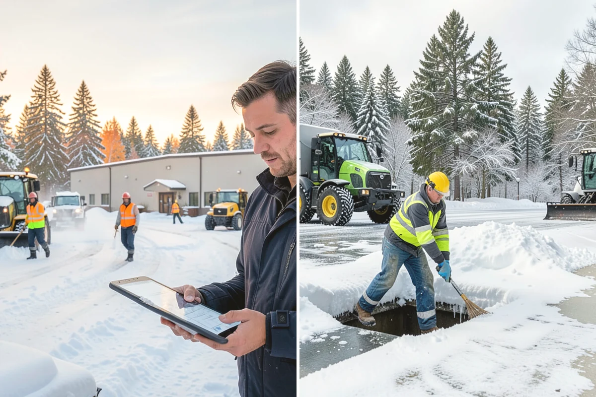 Rental Property Snow Removal in Ruston, Pierce County, WA - We inventory the walkways, drives, and entries to service