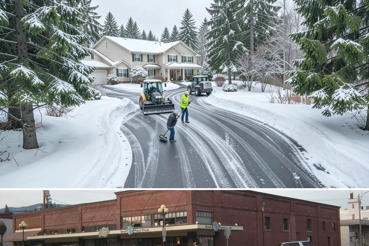 Rental Property Snow Removal in Sedro-Woolley, Skagit County, WA - Rental properties need prompt clearing with every snowfall and reliable treatment through the freeze-thaw cycles typical of our...