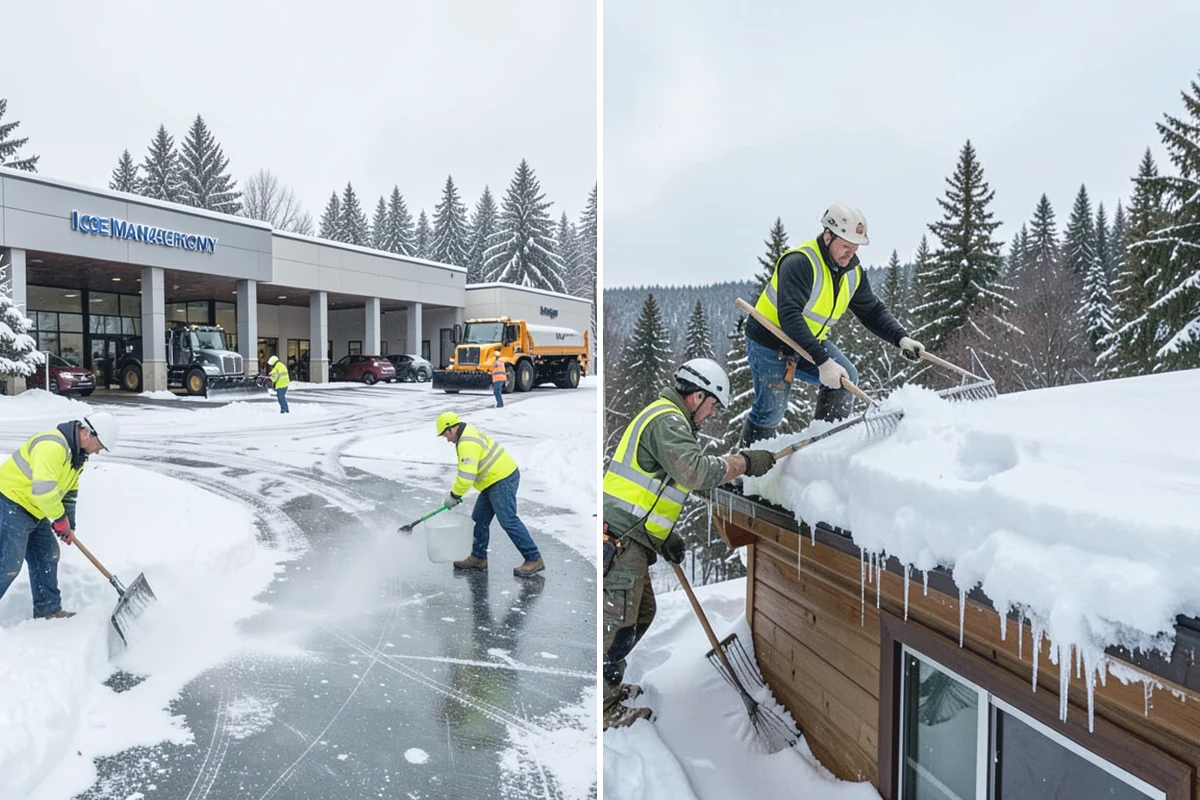 Rental Property Snow Removal in Sumner, Pierce County, WA - We inventory the walkways, drives, and entries to service
