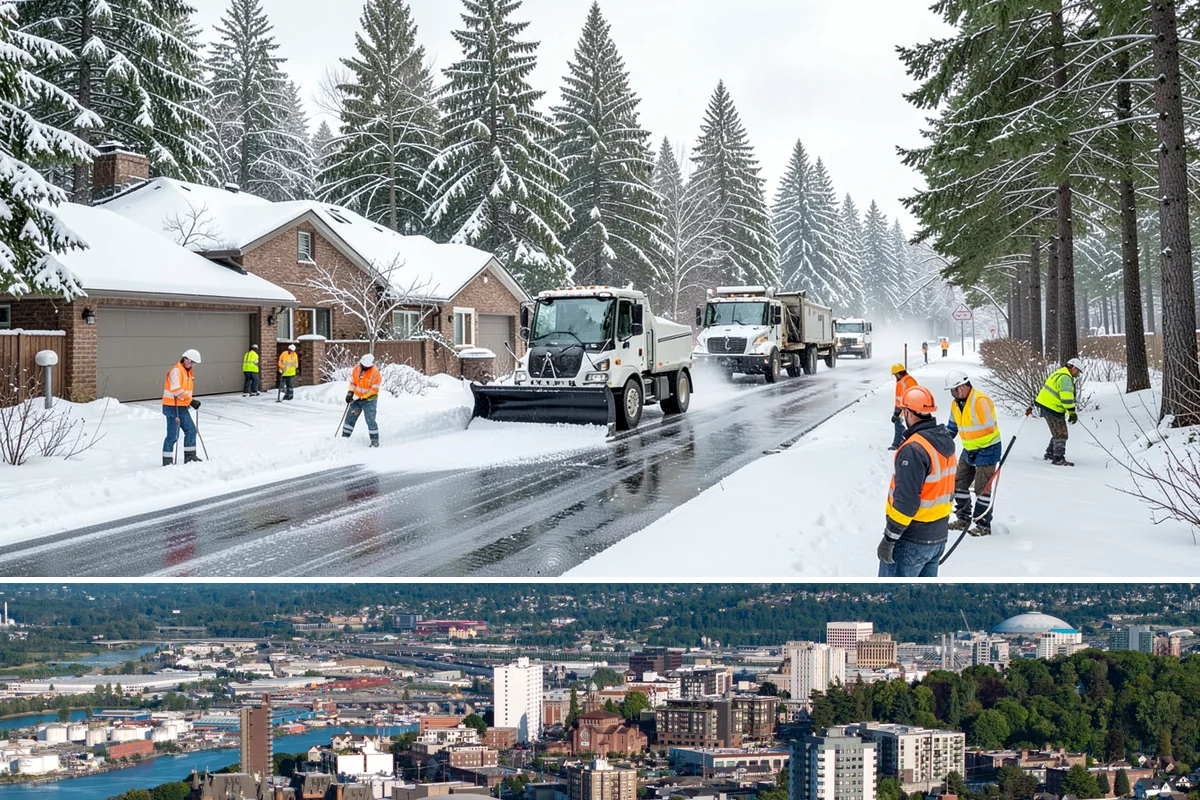 Rental Property Snow Removal in Tacoma, Pierce County, WA - Rental properties need prompt clearing with every snowfall and reliable treatment through the freeze-thaw cycles typical of our...