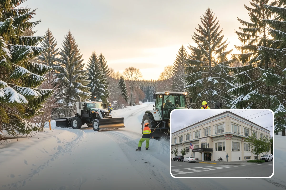 REO Property Snow Removal in Anacortes, Skagit County, WA - Meets lender and preservation-company clearing requirements