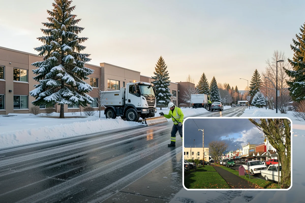 REO Property Snow Removal in Arlington, Snohomish County, WA - Meets lender and preservation-company clearing requirements