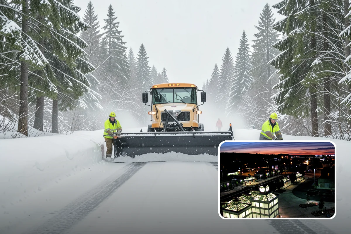 REO Property Snow Removal in Auburn, King County, WA - Meets lender and preservation-company clearing requirements