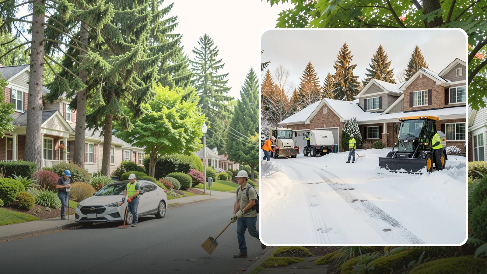 REO Property Snow Removal in Beaux Arts Village, King County, WA - We provide documented snow and ice clearing for bank-owned and REO properties across Western Washington to keep them compliant...