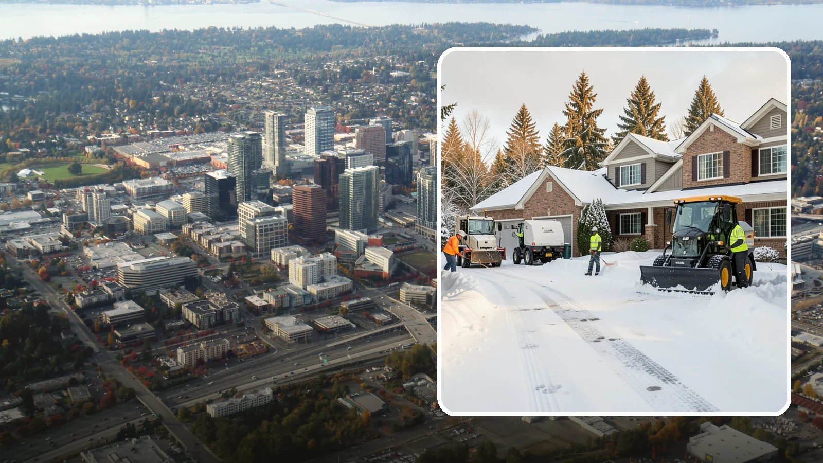 REO Property Snow Removal in Bellevue, King County, WA - We provide documented snow and ice clearing for bank-owned and REO properties across Western Washington to keep them compliant...