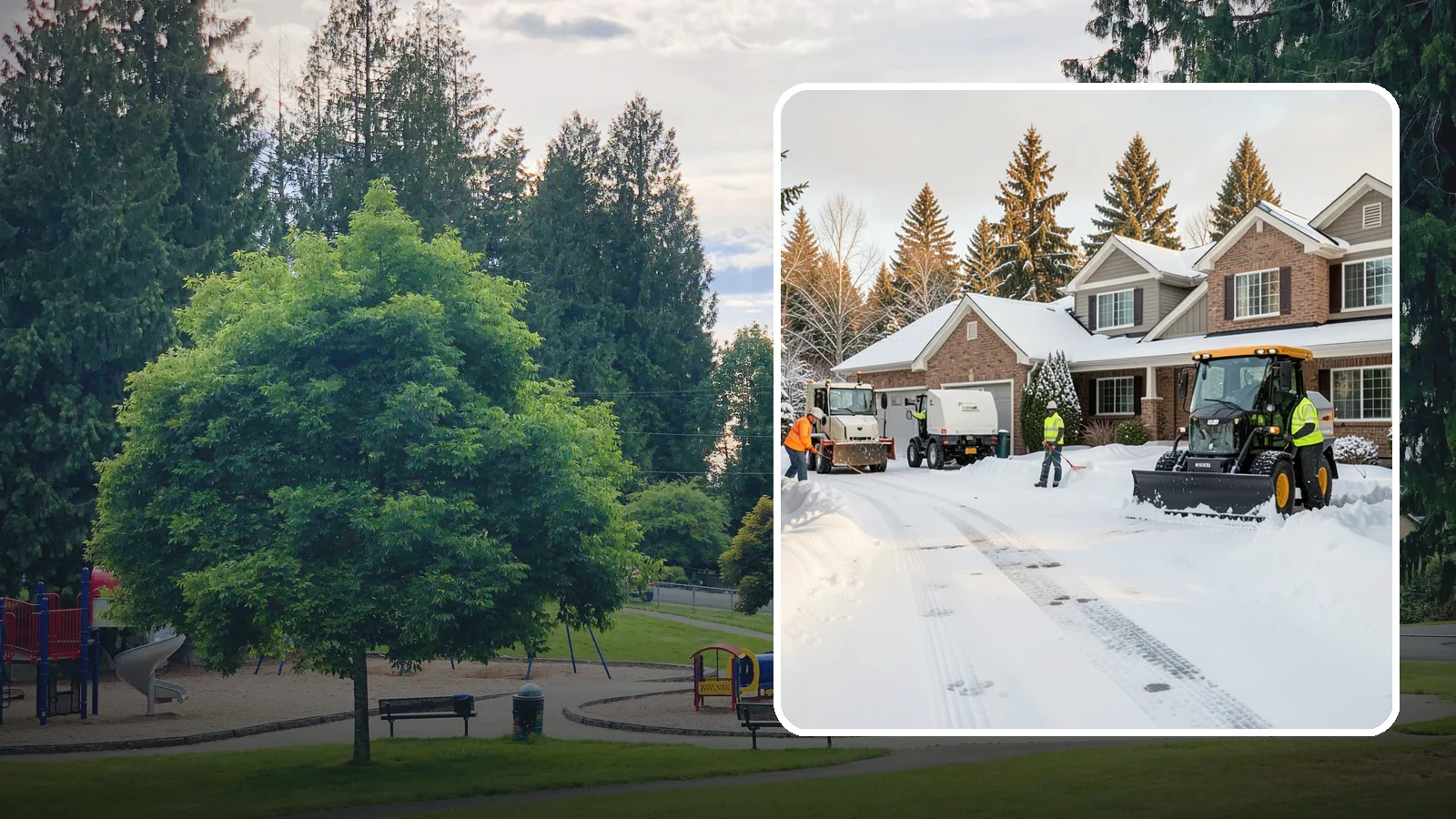 REO Property Snow Removal in Bonney Lake, Pierce County, WA - We provide documented snow and ice clearing for bank-owned and REO properties across Western Washington to keep them compliant...