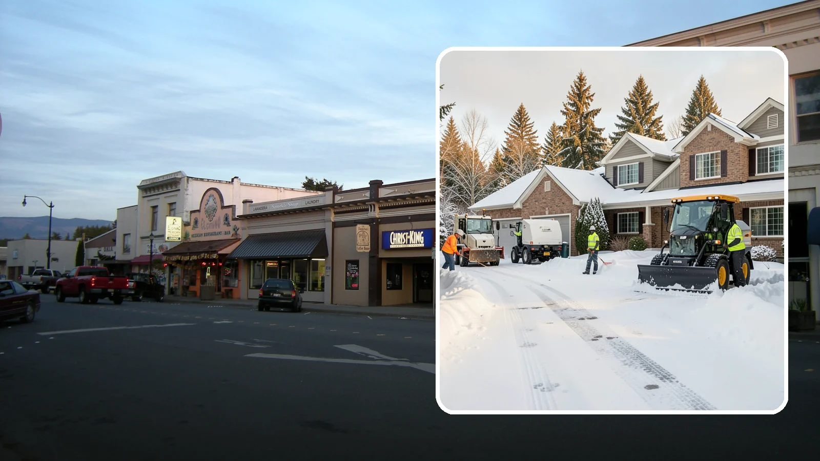 REO Property Snow Removal in Burlington, Skagit County, WA - We provide documented snow and ice clearing for bank-owned and REO properties across Western Washington to keep them compliant...