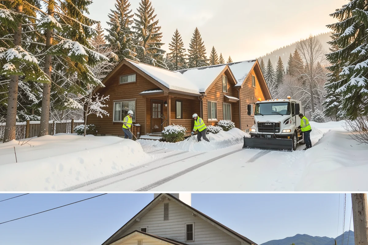 REO Property Snow Removal in Concrete, Skagit County, WA - Contract portfolio coverage ahead of the winter season so every REO asset is protected from the first snowfall through spring...