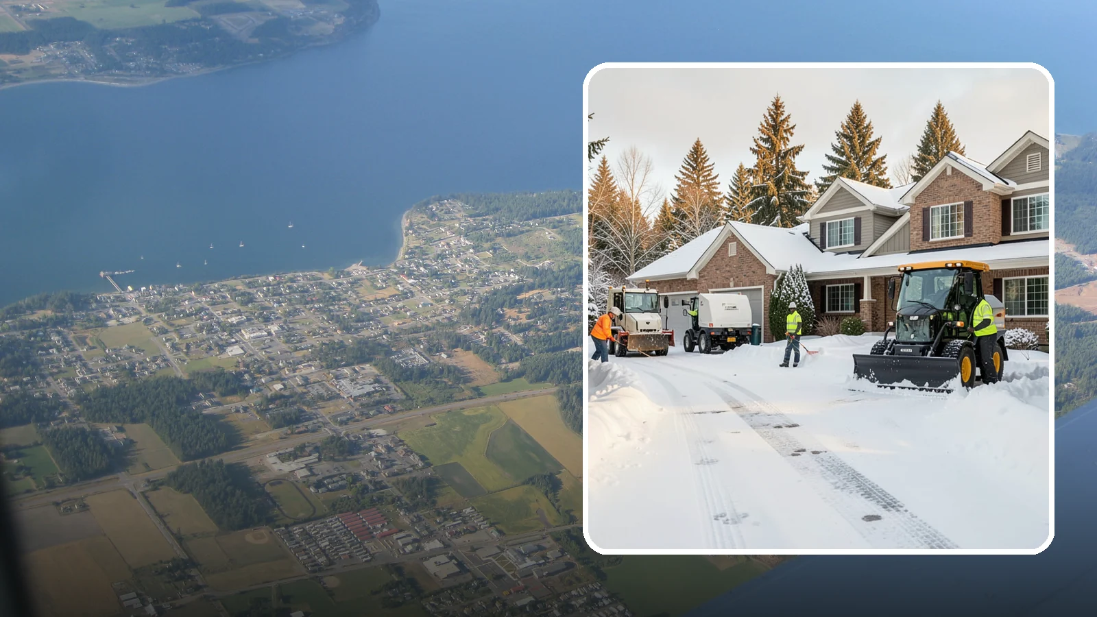 REO Property Snow Removal in Coupeville, Island County, WA - We provide documented snow and ice clearing for bank-owned and REO properties across Western Washington to keep them compliant...
