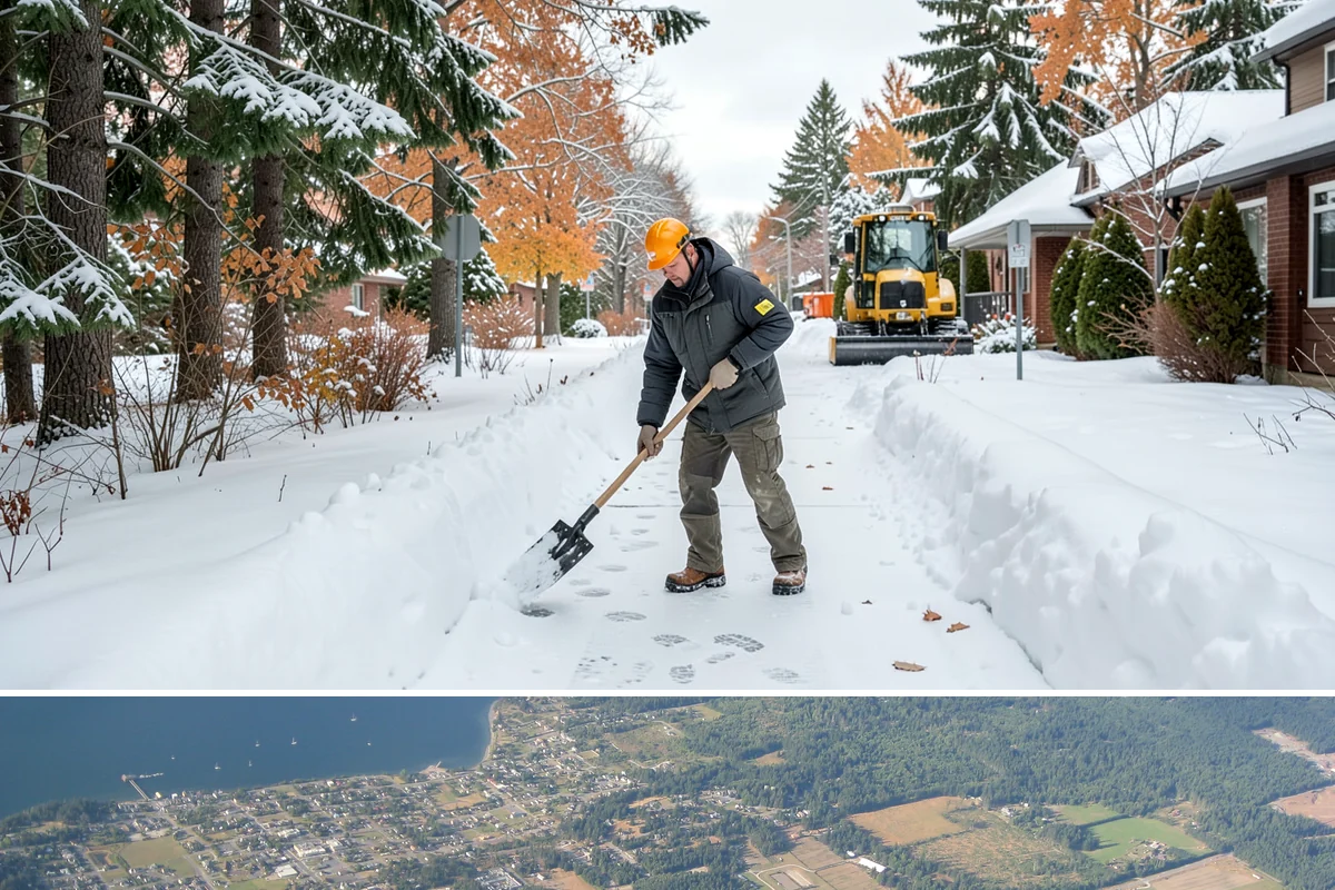 REO Property Snow Removal in Coupeville, Island County, WA - Contract portfolio coverage ahead of the winter season so every REO asset is protected from the first snowfall through spring...