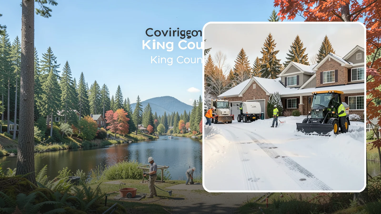 REO Property Snow Removal in Covington, King County, WA - We provide documented snow and ice clearing for bank-owned and REO properties across Western Washington to keep them compliant...