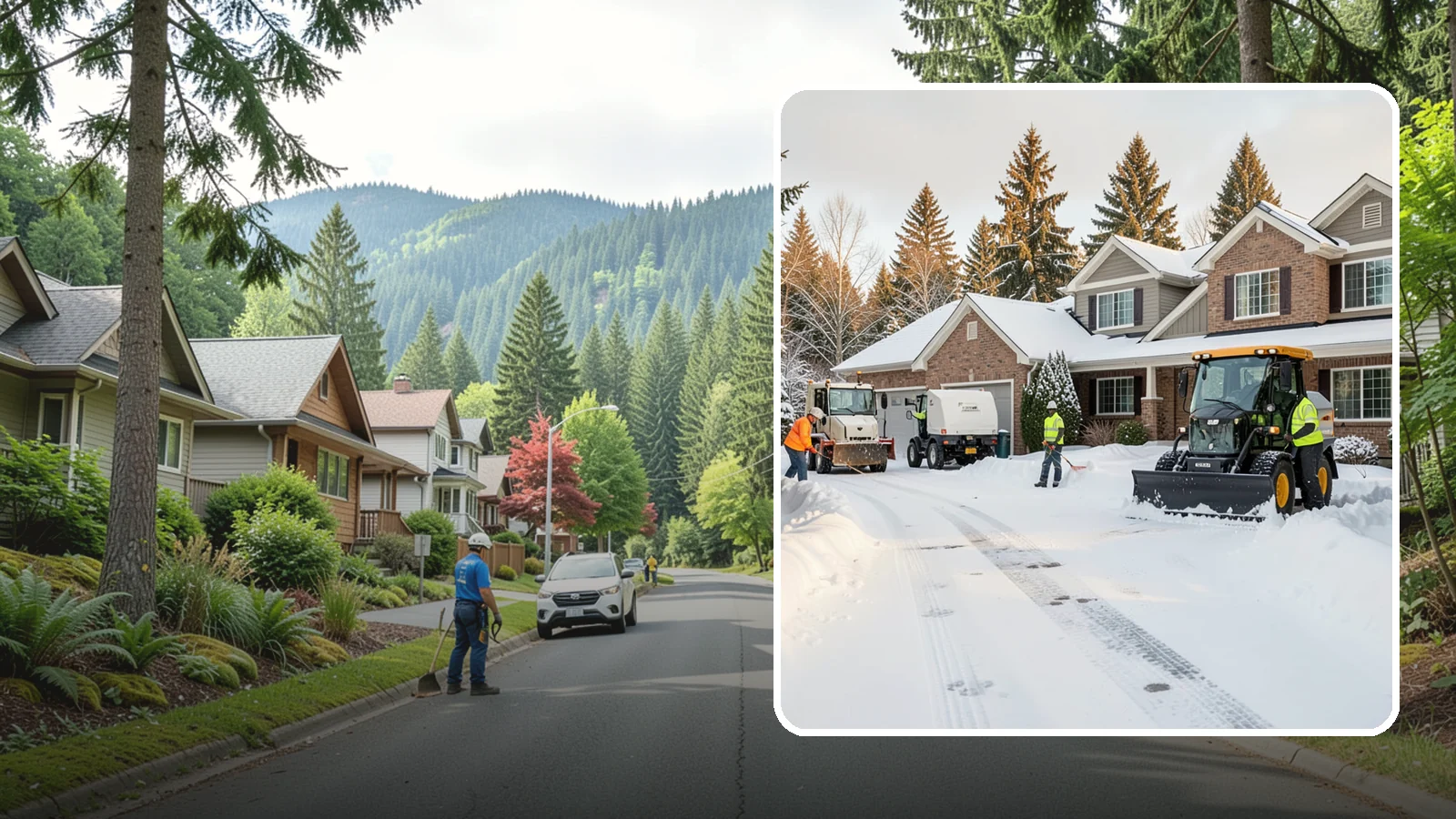 REO Property Snow Removal in Darrington, Snohomish County, WA - We provide documented snow and ice clearing for bank-owned and REO properties across Western Washington to keep them compliant...