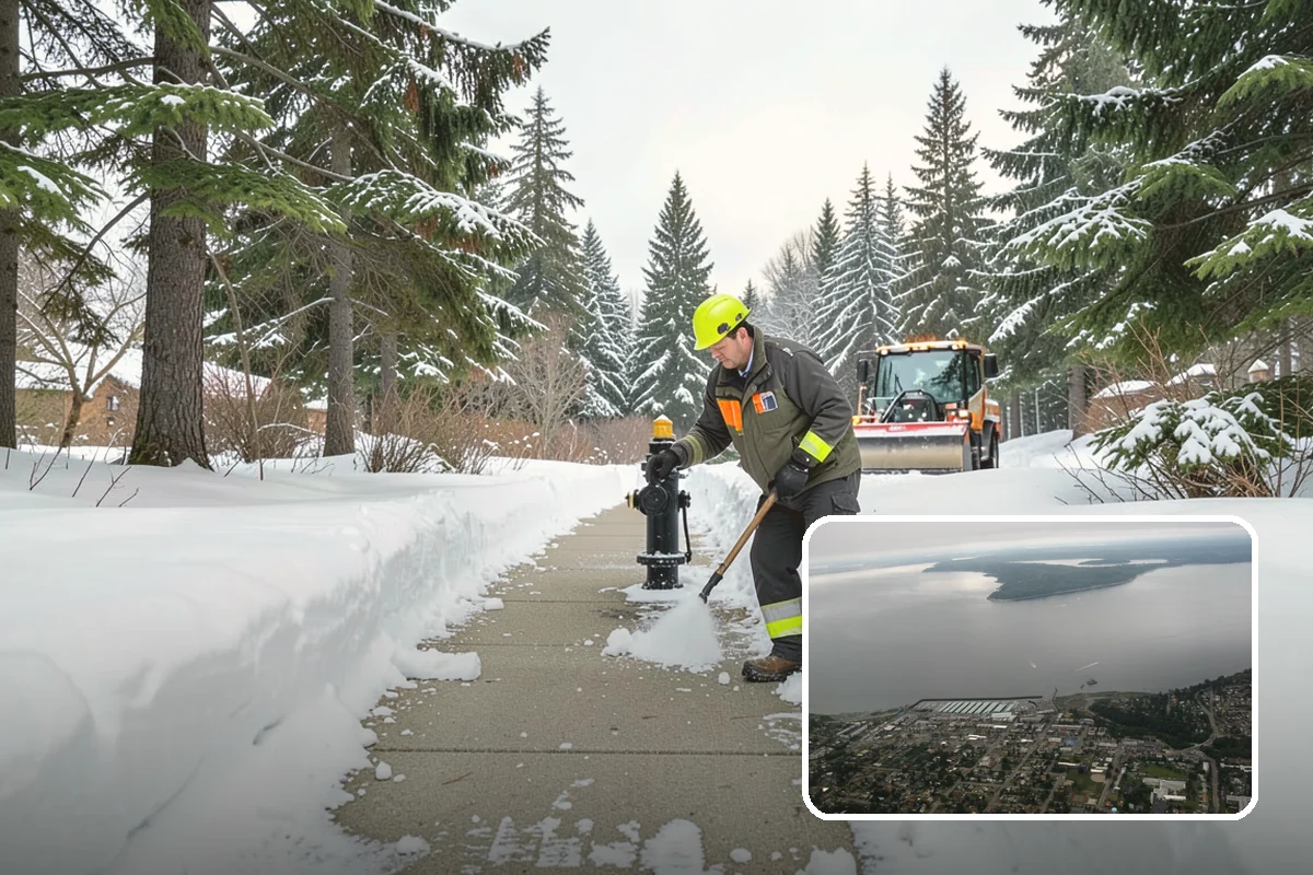 REO Property Snow Removal in Des Moines, King County, WA - Meets lender and preservation-company clearing requirements