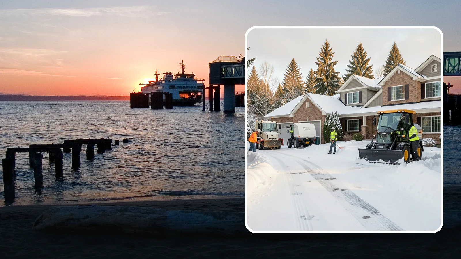 REO Property Snow Removal in Edmonds, Snohomish County, WA - We provide documented snow and ice clearing for bank-owned and REO properties across Western Washington to keep them compliant...
