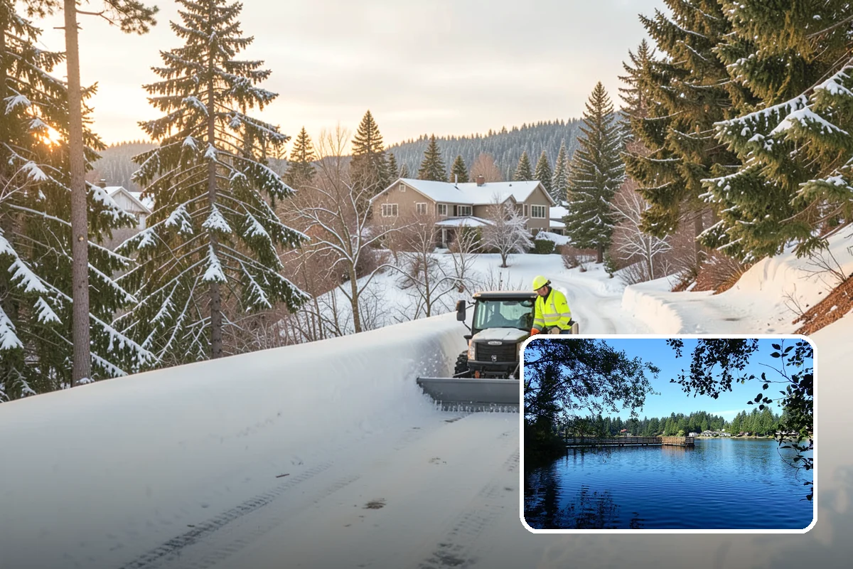 REO Property Snow Removal in Federal Way, King County, WA - Meets lender and preservation-company clearing requirements
