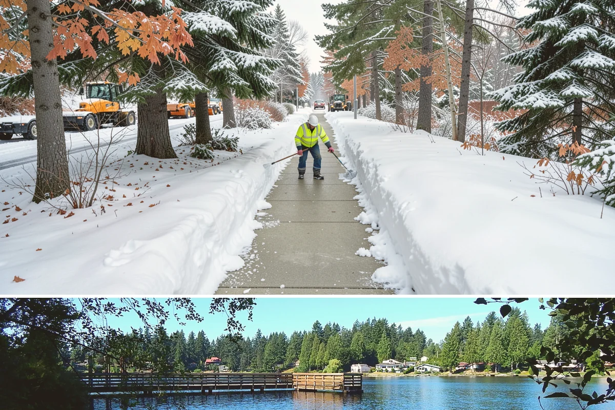 REO Property Snow Removal in Federal Way, King County, WA - Contract portfolio coverage ahead of the winter season so every REO asset is protected from the first snowfall through spring...