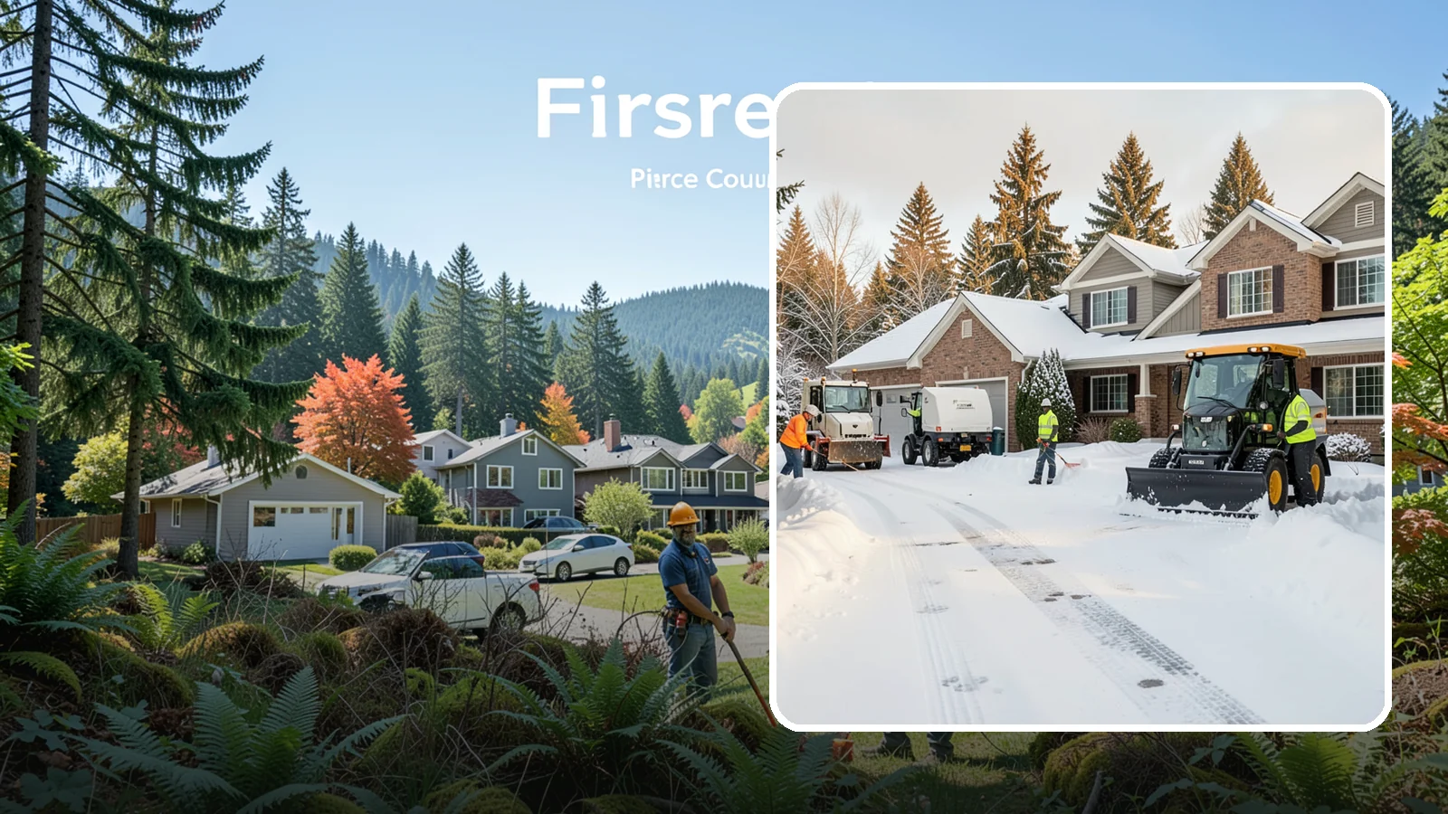 REO Property Snow Removal in Fircrest, Pierce County, WA - We provide documented snow and ice clearing for bank-owned and REO properties across Western Washington to keep them compliant...