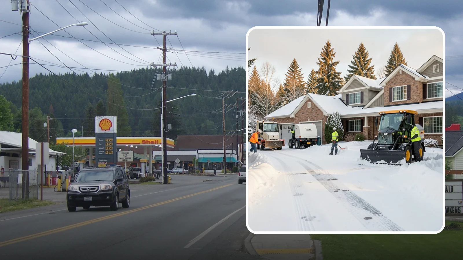 REO Property Snow Removal in Granite Falls, Snohomish County, WA - We provide documented snow and ice clearing for bank-owned and REO properties across Western Washington to keep them compliant...