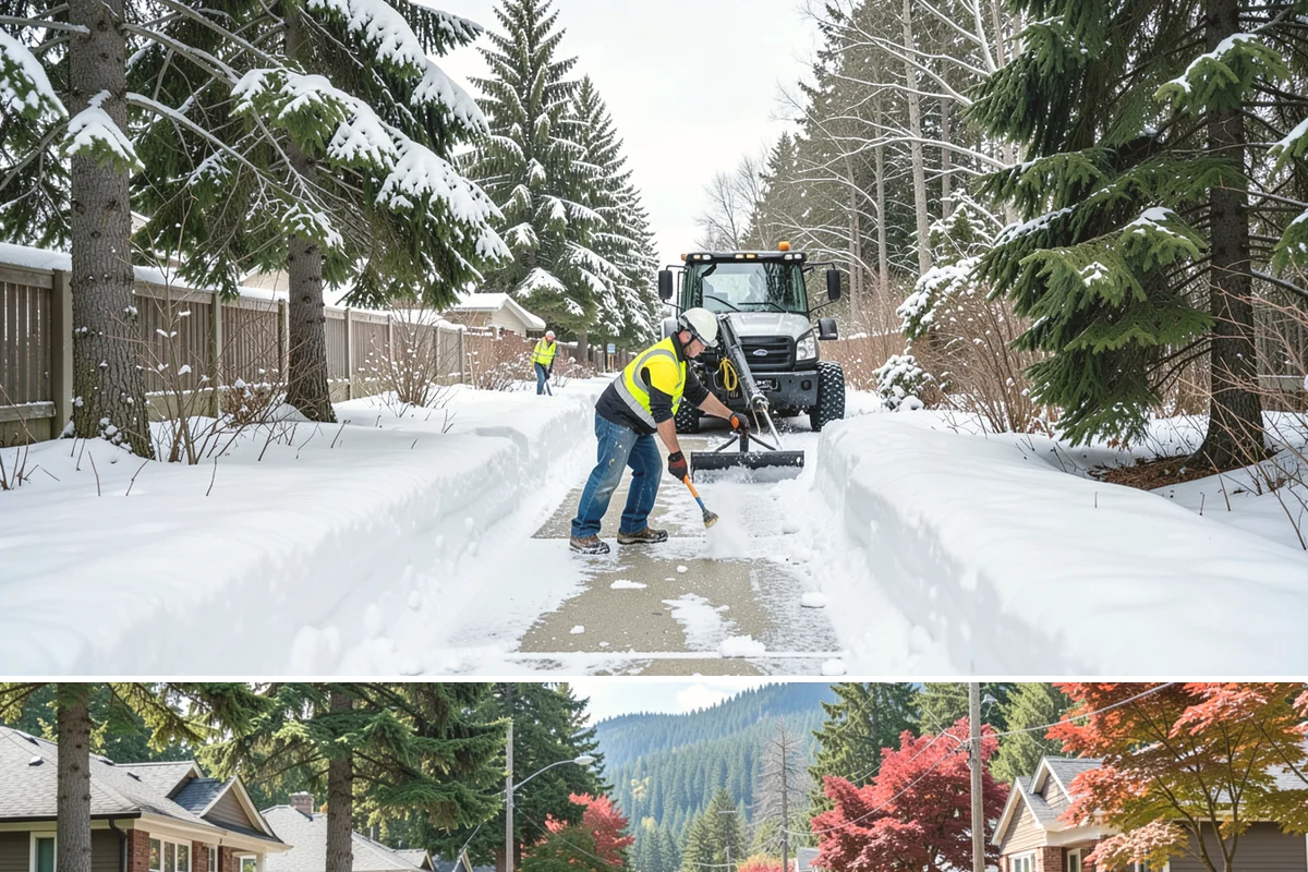 REO Property Snow Removal in Hunts Point, King County, WA - Contract portfolio coverage ahead of the winter season so every REO asset is protected from the first snowfall through spring...