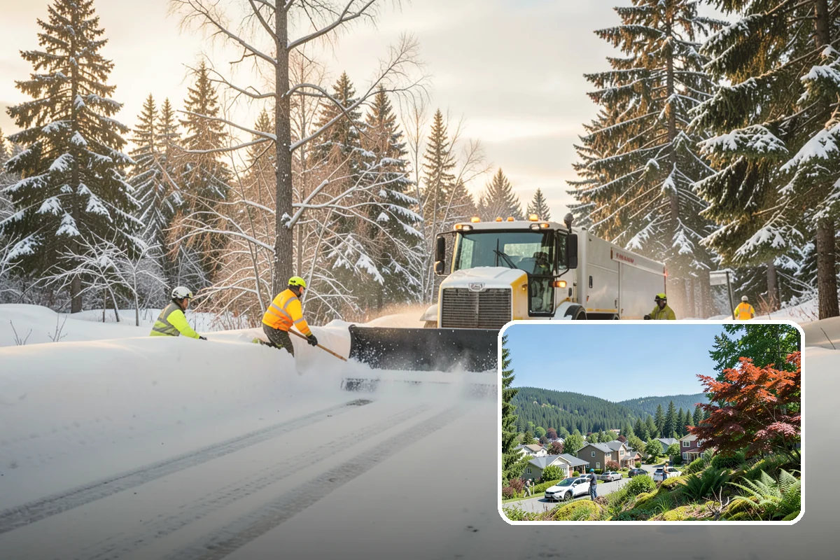 REO Property Snow Removal in Index, Snohomish County, WA - Meets lender and preservation-company clearing requirements