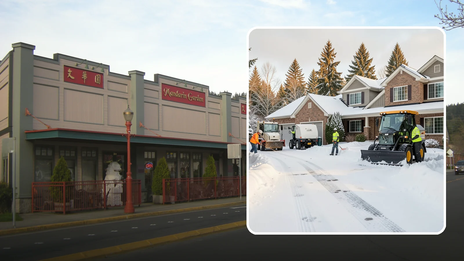 REO Property Snow Removal in Issaquah, King County, WA - We provide documented snow and ice clearing for bank-owned and REO properties across Western Washington to keep them compliant...