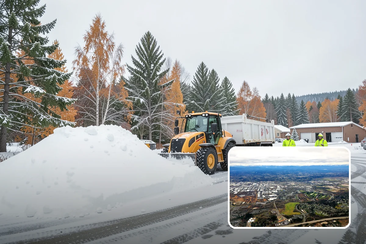 REO Property Snow Removal in Kent, King County, WA - Meets lender and preservation-company clearing requirements