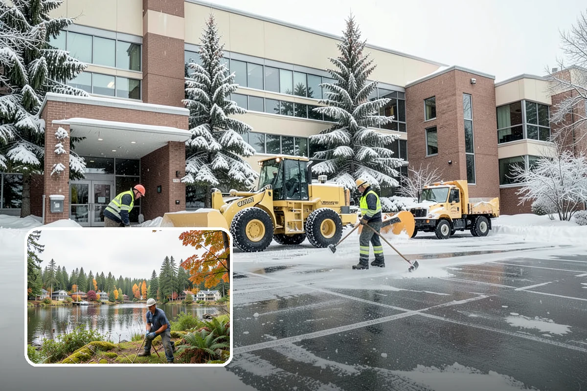 REO Property Snow Removal in La Conner, Skagit County, WA - Meets lender and preservation-company clearing requirements