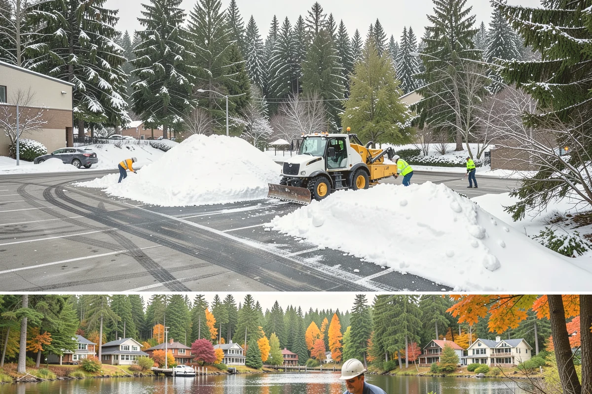 REO Property Snow Removal in La Conner, Skagit County, WA - Contract portfolio coverage ahead of the winter season so every REO asset is protected from the first snowfall through spring...
