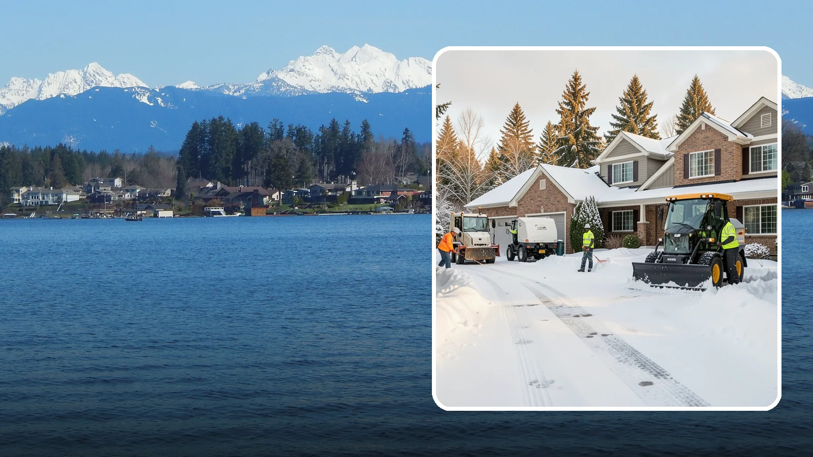 REO Property Snow Removal in Lake Stevens, Snohomish County, WA - We provide documented snow and ice clearing for bank-owned and REO properties across Western Washington to keep them compliant...
