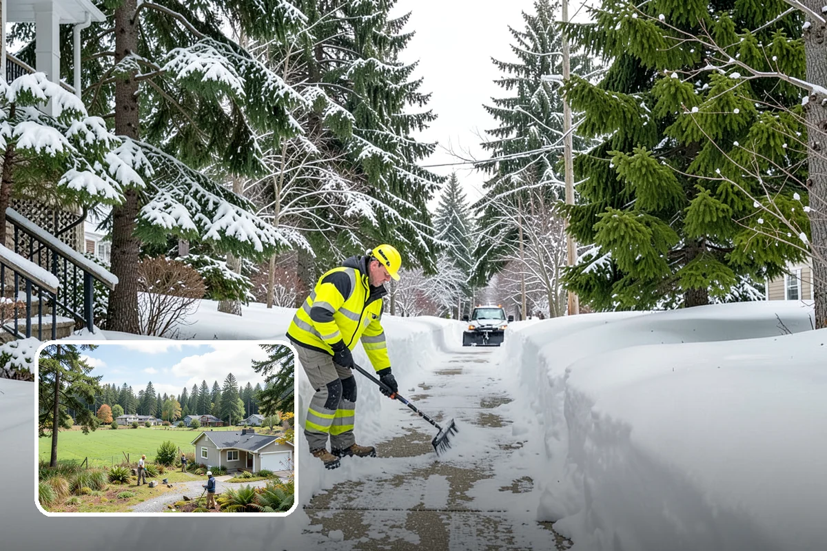 REO Property Snow Removal in Lyman, Skagit County, WA - Meets lender and preservation-company clearing requirements