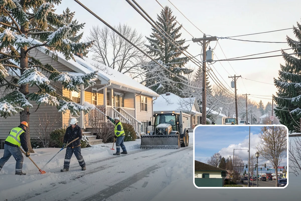 REO Property Snow Removal in Marysville, Snohomish County, WA - Meets lender and preservation-company clearing requirements