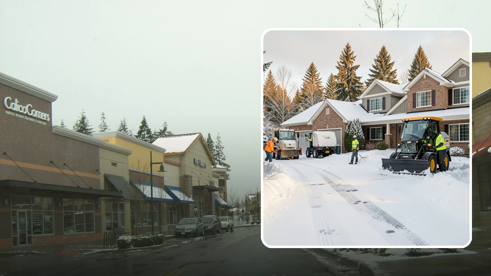 REO Property Snow Removal in Mill Creek, Snohomish County, WA - We provide documented snow and ice clearing for bank-owned and REO properties across Western Washington to keep them compliant...