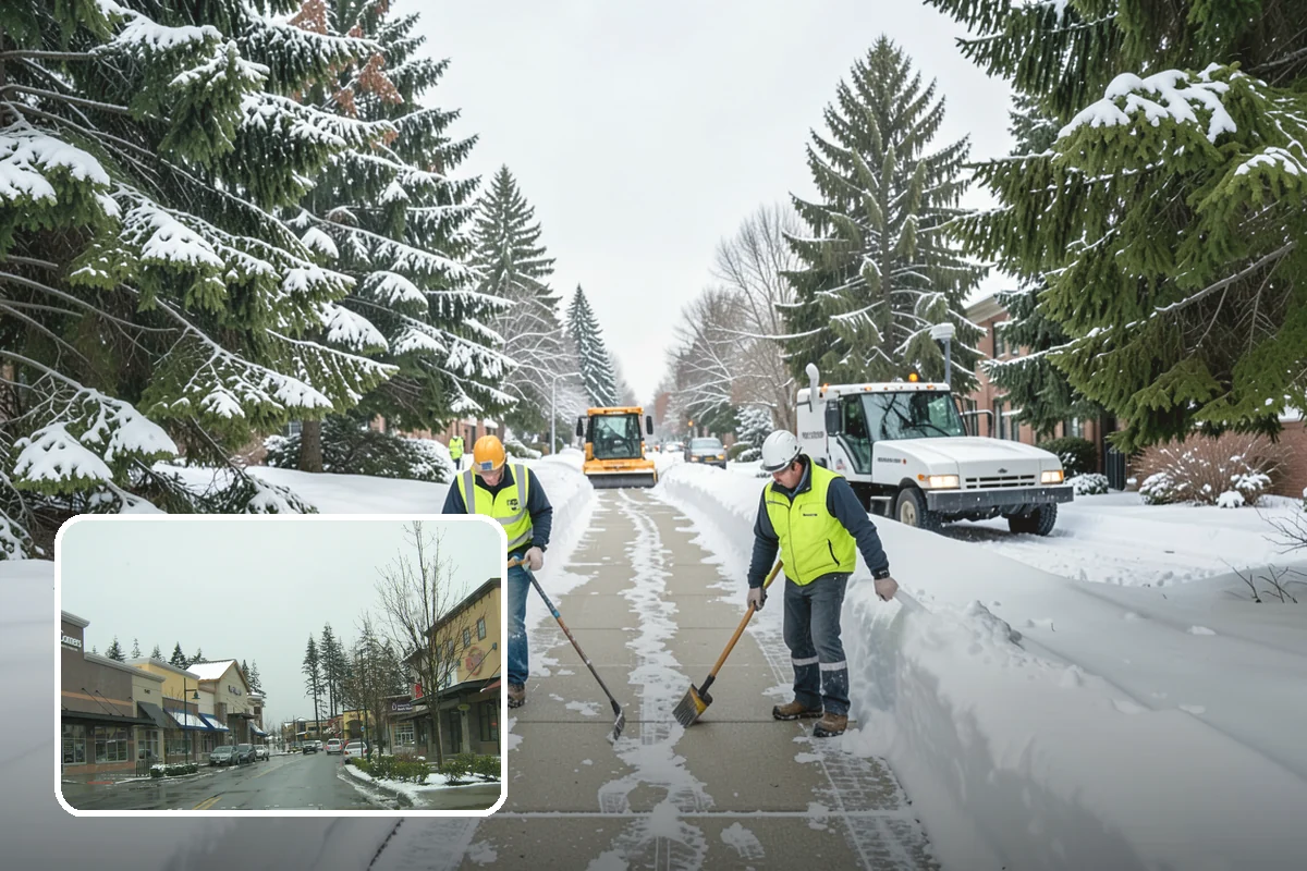 REO Property Snow Removal in Mill Creek, Snohomish County, WA - Meets lender and preservation-company clearing requirements