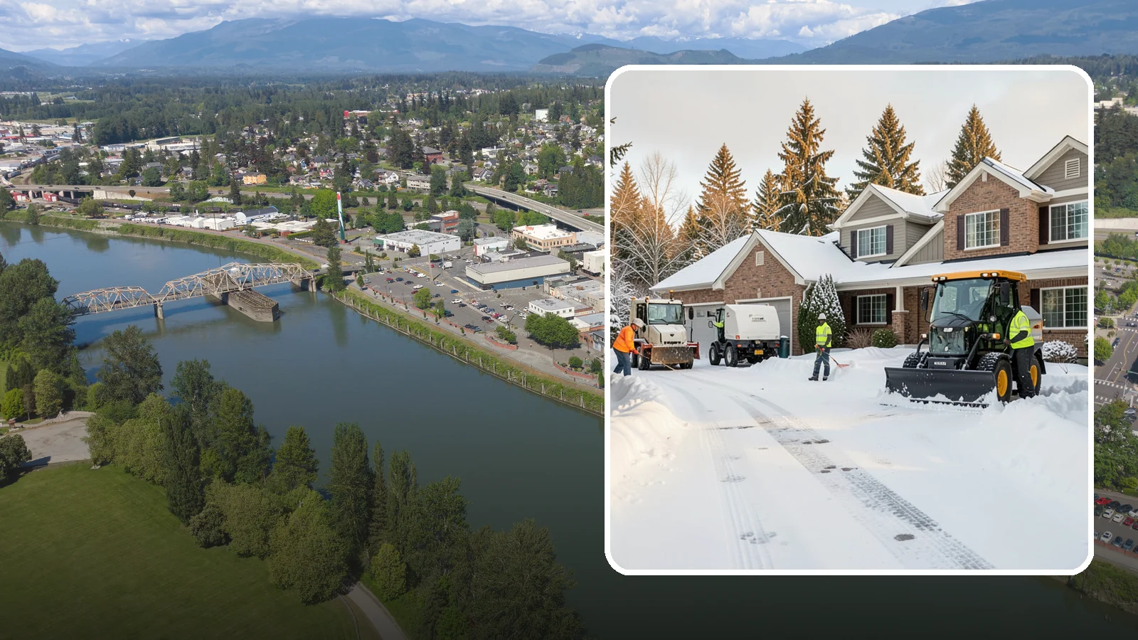 REO Property Snow Removal in Mount Vernon, Skagit County, WA - We provide documented snow and ice clearing for bank-owned and REO properties across Western Washington to keep them compliant...