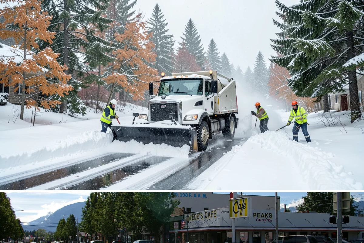 REO Property Snow Removal in North Bend, King County, WA - Contract portfolio coverage ahead of the winter season so every REO asset is protected from the first snowfall through spring...