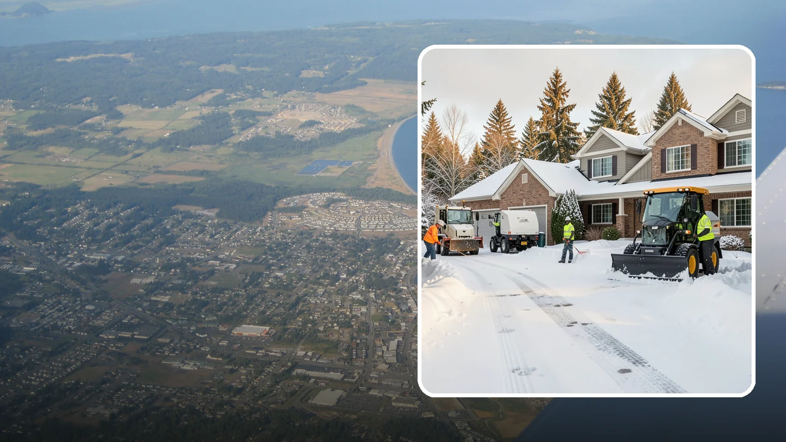 REO Property Snow Removal in Oak Harbor, Island County, WA - We provide documented snow and ice clearing for bank-owned and REO properties across Western Washington to keep them compliant...