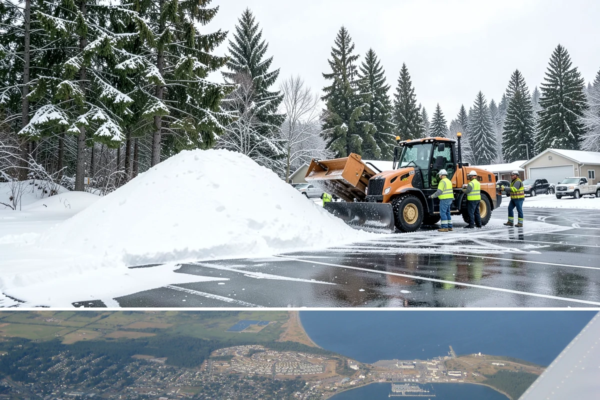 REO Property Snow Removal in Oak Harbor, Island County, WA - Contract portfolio coverage ahead of the winter season so every REO asset is protected from the first snowfall through spring...