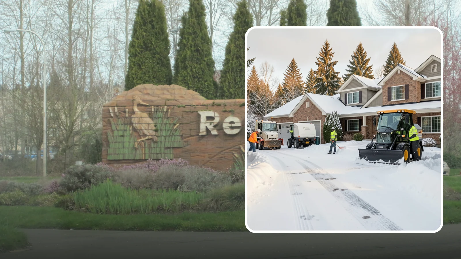 REO Property Snow Removal in Renton, King County, WA - We provide documented snow and ice clearing for bank-owned and REO properties across Western Washington to keep them compliant...